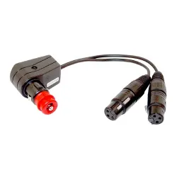 Adaptateur allume-cigare vers XLR x 2 pour alimentation Sennheiser ANR  - 1