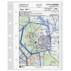 Pack of 10 transparent sleeves for VAC binder for airplane pilots | BAYO