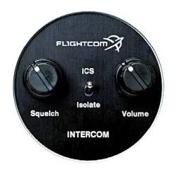 Flightcom Façade avant large ronde 57mm pour intercom 403
