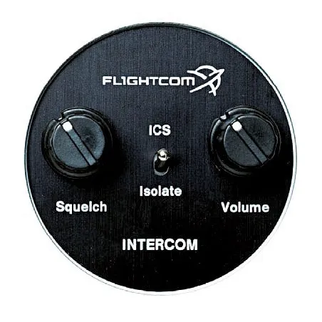 Flightcom Façade avant large ronde 57mm pour intercom 403