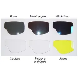 Lunettes Aviator Goggle Cuir blanc avec passages de lunettes de vue