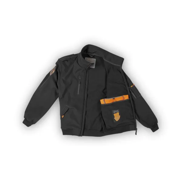 Design 4 Pilots Black Windbreaker for airplane pilots | BAYO