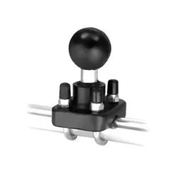 RAM-235-1U - Base RAM pour tube 3,18 à 3,81 cm double U acier inox boule C