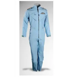 Sky blue adult flight suit S011 for airplane pilots | BAYO