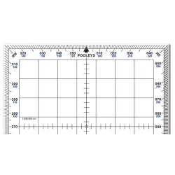 Rapporteur de vol carré standard Pooleys