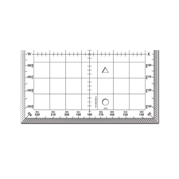 Square flight protractor commercial aviation for airplane pilots | BAYO