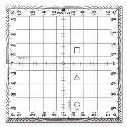 Square flight protractor commercial aviation for airplane pilots | BAYO