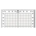 Standard square flight protractor with white borders for airplane pilots | BAYO