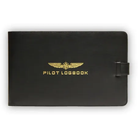 PRO Leather Pilot Logbook Cover - DESIGN 4 PILOTS for airplane pilots | BAYO