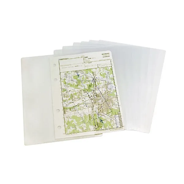 Pochettes plastiques A6 pour planchette de vol (x10)