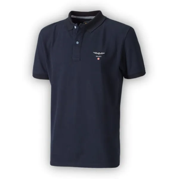 Polo Design 4 Pilots - Bleu