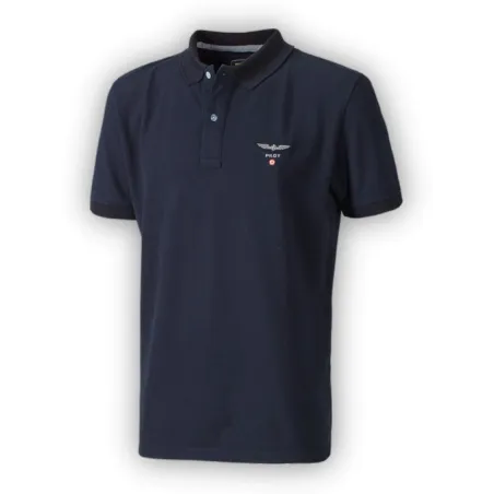 Polo Design 4 Pilots - Blue for airplane pilots | BAYO