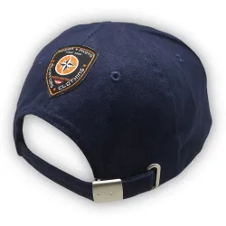 Casquette pilote coton bleue