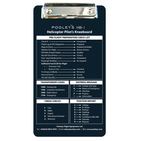 Helicopter flight board HB-1 - POOLEYS for airplane pilots | BAYO