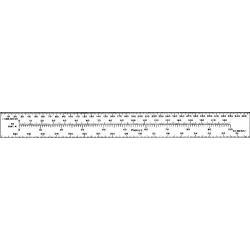 Navigation Ruler 1:500,000 and 1:1,000,000 for airplane pilots | BAYO