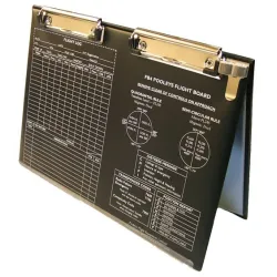 Planche de vol double avec clip crayon double Pooleys - 1