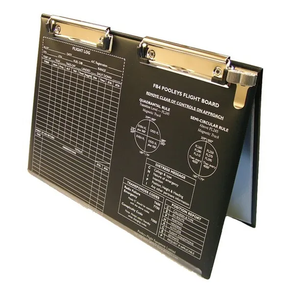 Planche de vol double avec clip crayon double Pooleys - 1