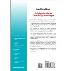 TECHNIQUE DU VOL ET DE L'ATTERRISSAGE EN MONTAGNE