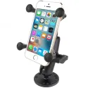Universal X-Grip® UN7 mount for 5" smartphones with round base for airplane pilots | BAYO