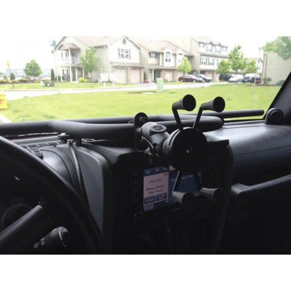 Handlebar mount X-Grip® UN7 for smartphones less than 5" for airplane pilots | BAYO