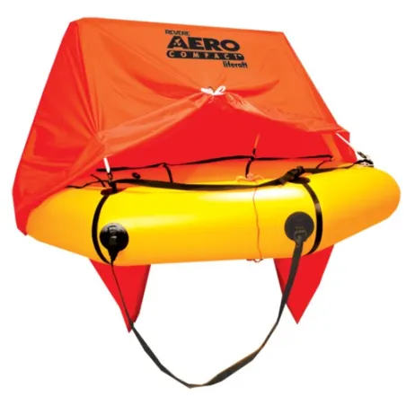 Lifeboat for 2 or 4 people with CANOPY - AERO COMPACT for airplane pilots | BAYO
