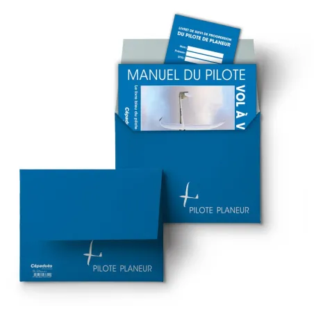 Pochette bleue du Pilote Planeur
