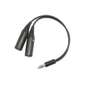 Female Aviation Headset to NATO US Male Helicopter Adapter for airplane pilots | BAYO