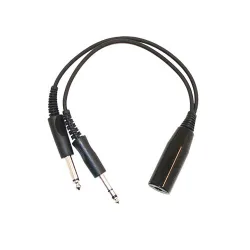 Adaptateur casque hélico NATO US femelle vers avion male Pilot Communications - 1