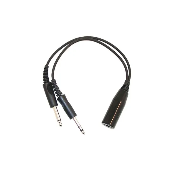 Adaptateur casque hélico NATO US femelle vers avion male Pilot Communications - 1