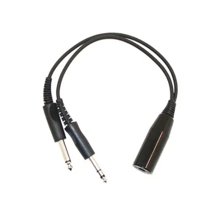 Female NATO US Helicopter Headset to Male Aviation Adapter for airplane pilots | BAYO