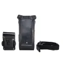 Leather case with swivel clip for ICOM radio for airplane pilots | BAYO