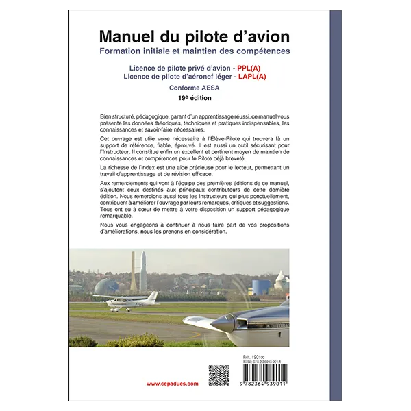 Airplane Pilot's Manual - 19th edition, book only for airplane pilots | BAYO
