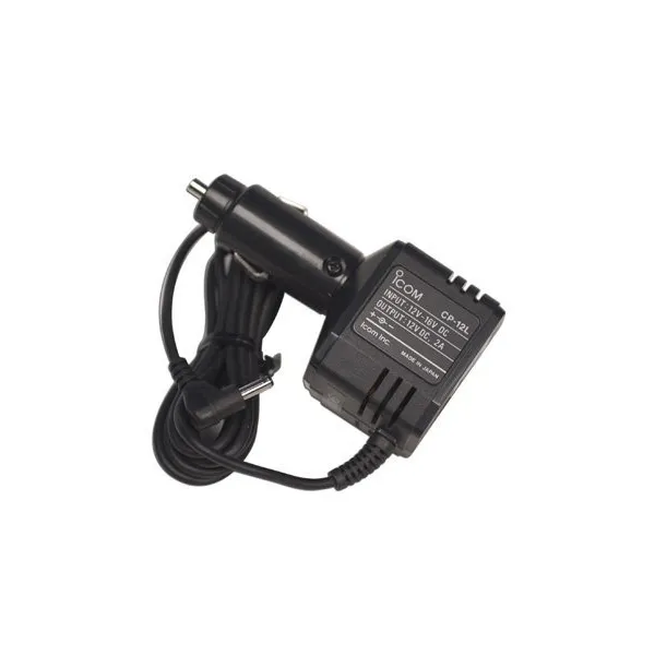 Cordon allume cigare 13,8V avec filtre et prise coudée ICOM - 1