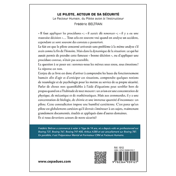Le pilote, acteur de sa sécurité
