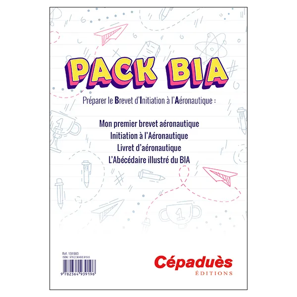 Pack BIA - Préparation du Brevet d'Initiation à l'Aéronautique - Coffret de 4 livres