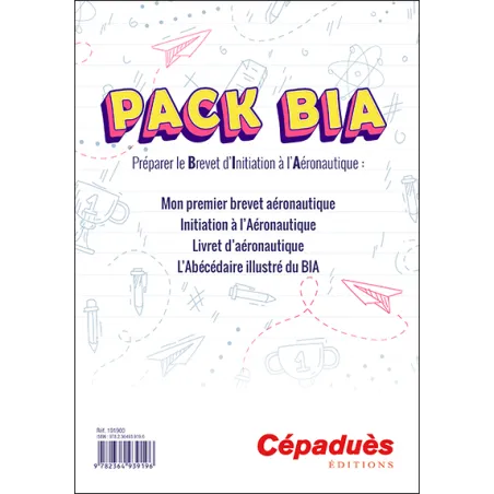Pack BIA - Préparation du Brevet d'Initiation à l'Aéronautique - Coffret de 4 livres
