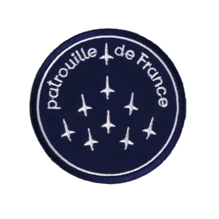 Embroidered Patrouille de France Bicolour patch for airplane pilots | BAYO