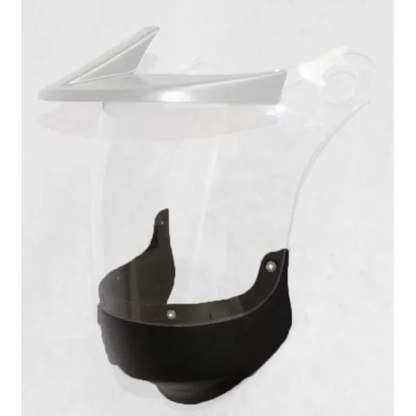 Mentonnière saute-vent pour écran FALCON pour pilotes d'avion | BAYO