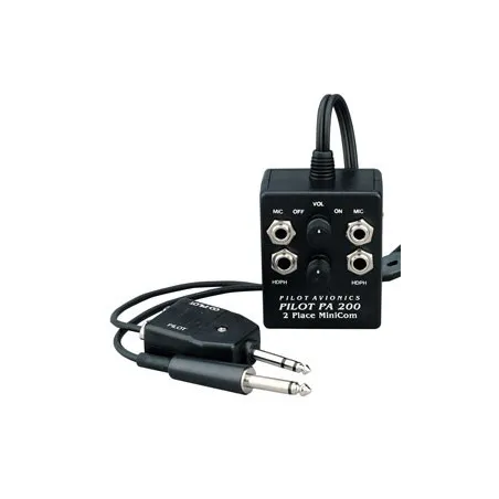 Pilot Communications Portable Intercom for 2 Headsets for airplane pilots | BAYO
