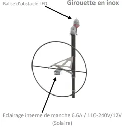 Girouette STNA (OACI) en inox