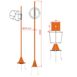 FAA mast, wind indicator for airplane pilots | BAYO