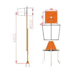 FAA mast, wind indicator for airplane pilots | BAYO
