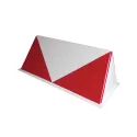 Red and White Dihedral Marker - Runway End Delimitation for airplane pilots | BAYO