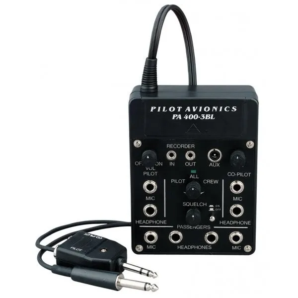 Pilot Communications Intercom portable pour 4 casques avec ASC - compatible portable Pilot Communications - 1