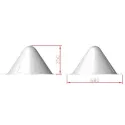 White Conical Marker - Runway Delimitation for airplane pilots | BAYO