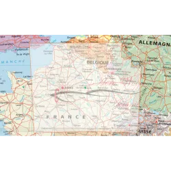 Cartes 2025 Nord-Est IGN OACI VFR Régionales verso Echelle 1 500000