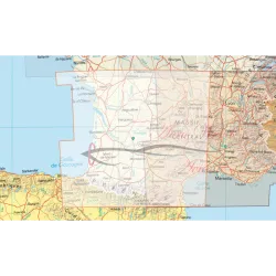 Cartes 2025 Sud Ouest IGN OACI VFR Régionales verso Echelle 1 500000