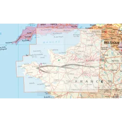 Cartes plastifiées 2025 Nord Ouest IGN OACI VFR Régionales verso Echelle 1 500000