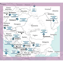 Eastern Europe | VFR Chart AIRMILLION for airplane pilots | BAYO