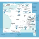 	France, Luxembourg, Belgique, Suisse | Carte VFR AIRMILLION for airplane pilots | BAYO